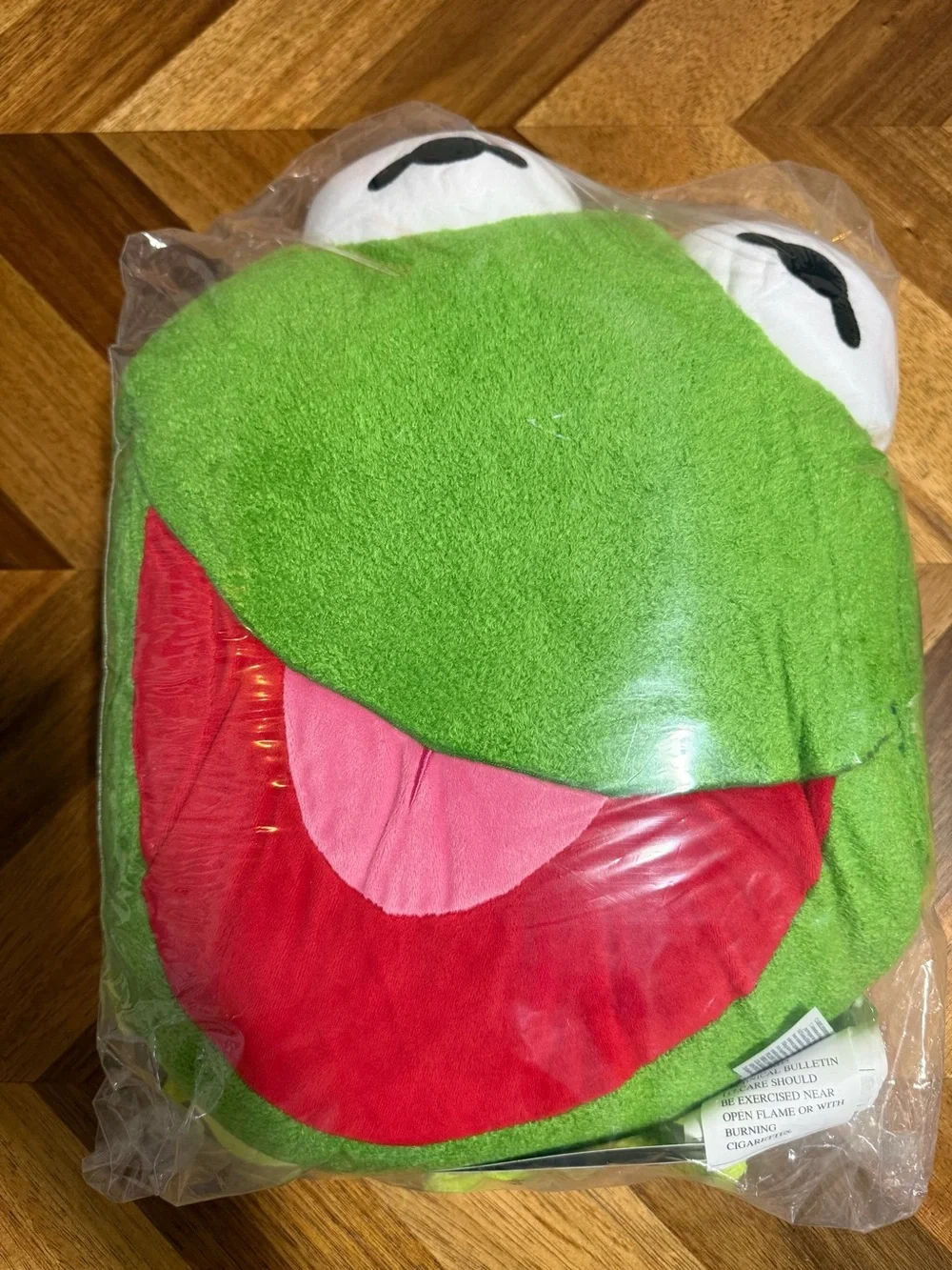 Disney Store Muppets Most Wanted Kermit The Frog Pillow Plush Approx 15